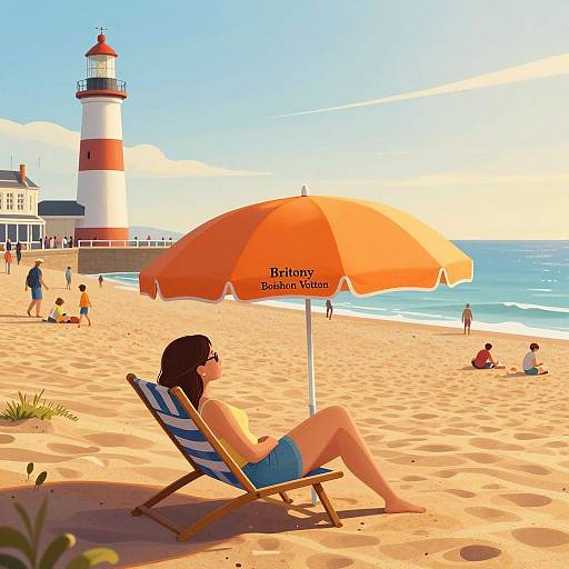 Brighton Beach Serenity at Golden Hour