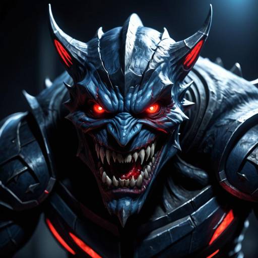 Sinister Smiling Figure in Dark Comic Style