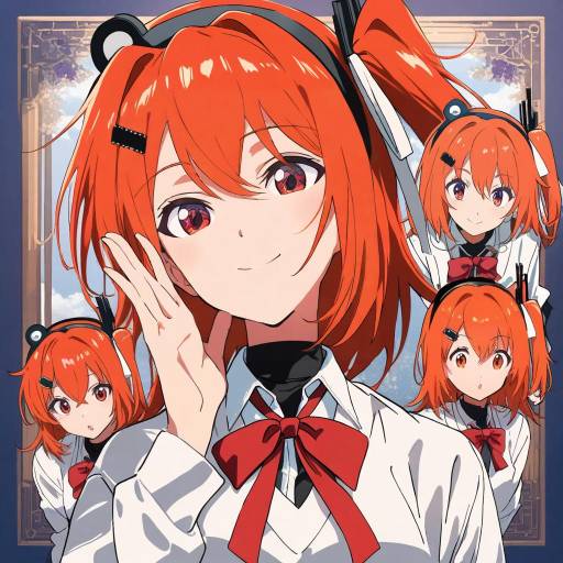 Anime Style Character with Expressive Features