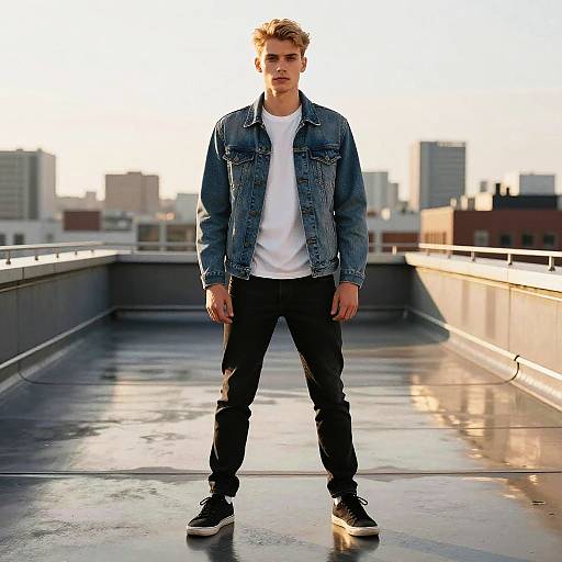 Youthful Eastern European Man Urban Portrait