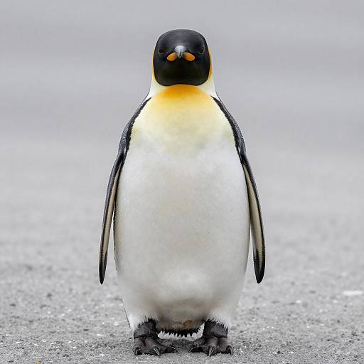 Realistic Smiling Penguin Full Body