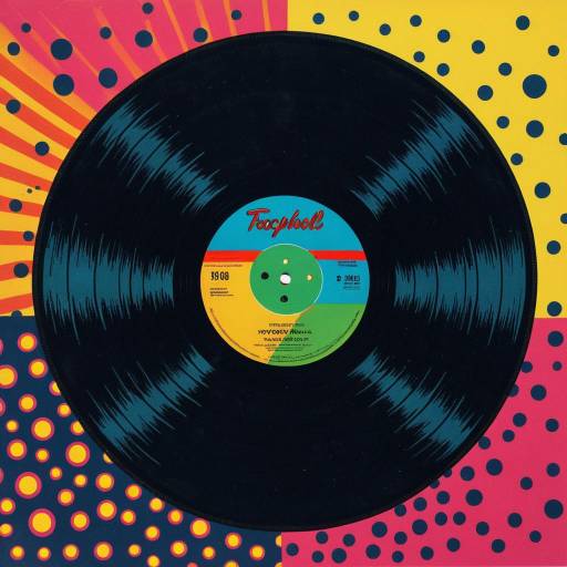 Psychedelic Vinyl Art in Warhol Style