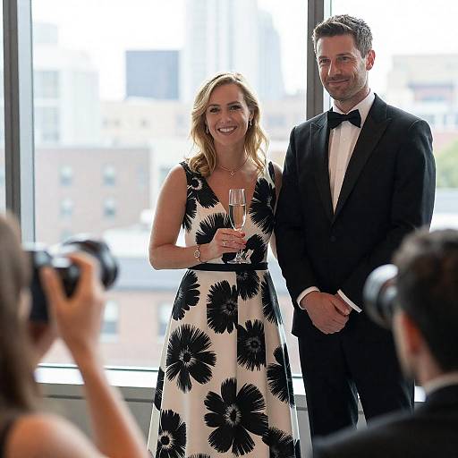 Champagne Toast at City Gala Photograph