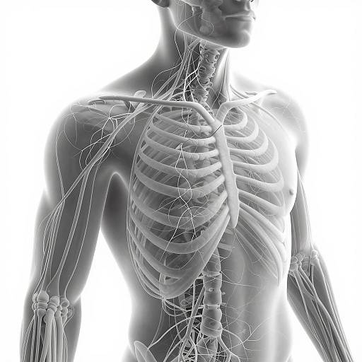 Intricate 3D Nervous System Visualization