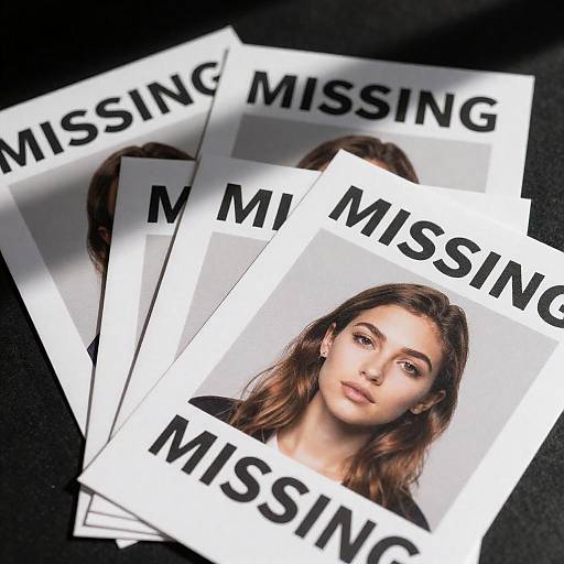 Mysterious Missing Person Flyer Scene