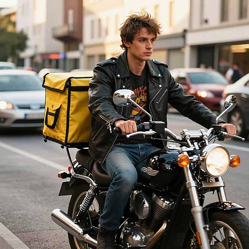 Avant-Garde Urban Motorcycle Courier