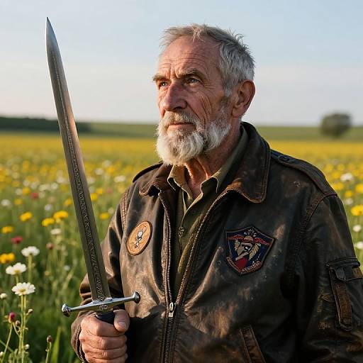 War Veteran's Peaceful Transformation Portrait