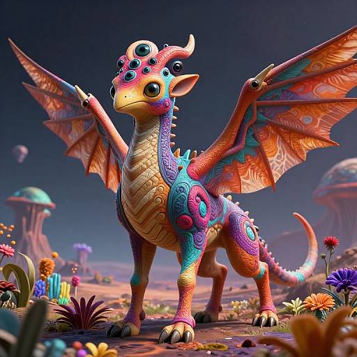 Exotic Multi-Eyed Hybrid Creature