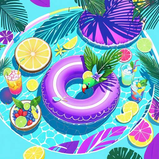 Vibrant Parrot Relaxing in Tropical Paradise Vibrant Parrot Relaxing in Tropical Paradise