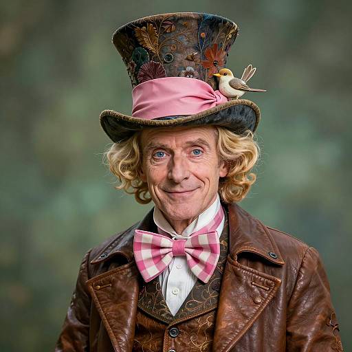 Portrait of Mad Hatter Costume Character