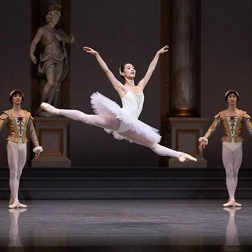 Dynamic Ballet Performance with Ballerina