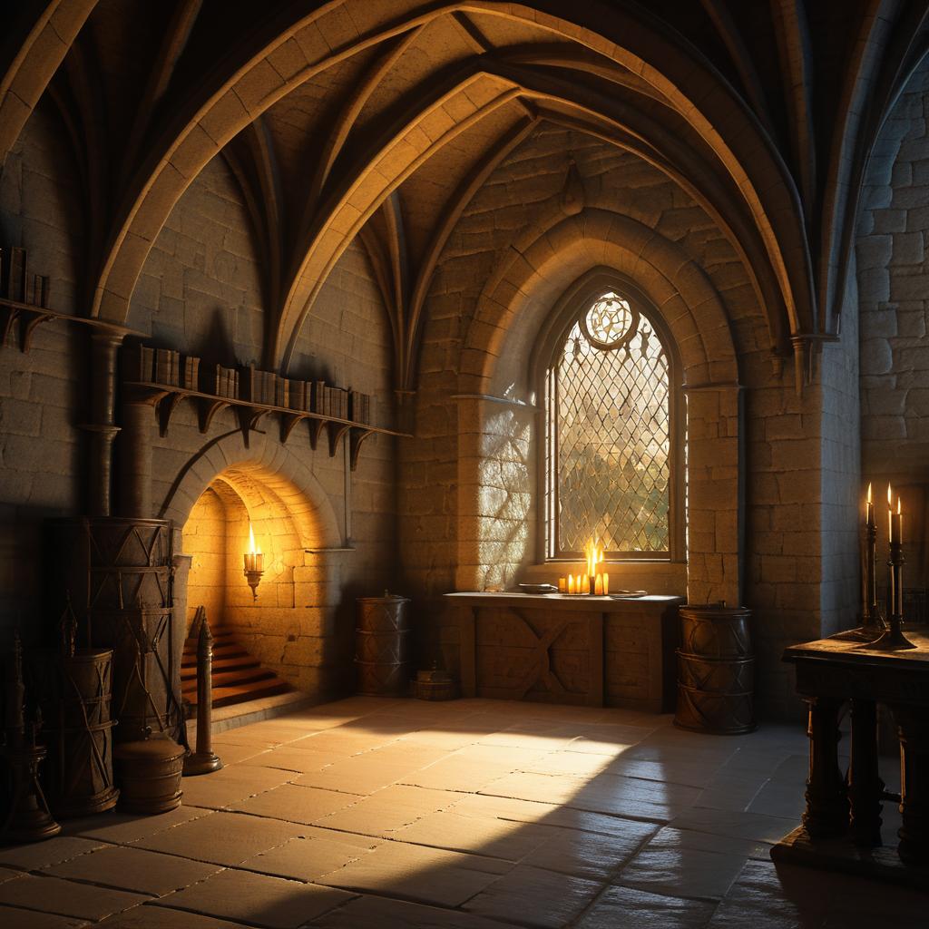 Medieval Castle Interior Concept Art