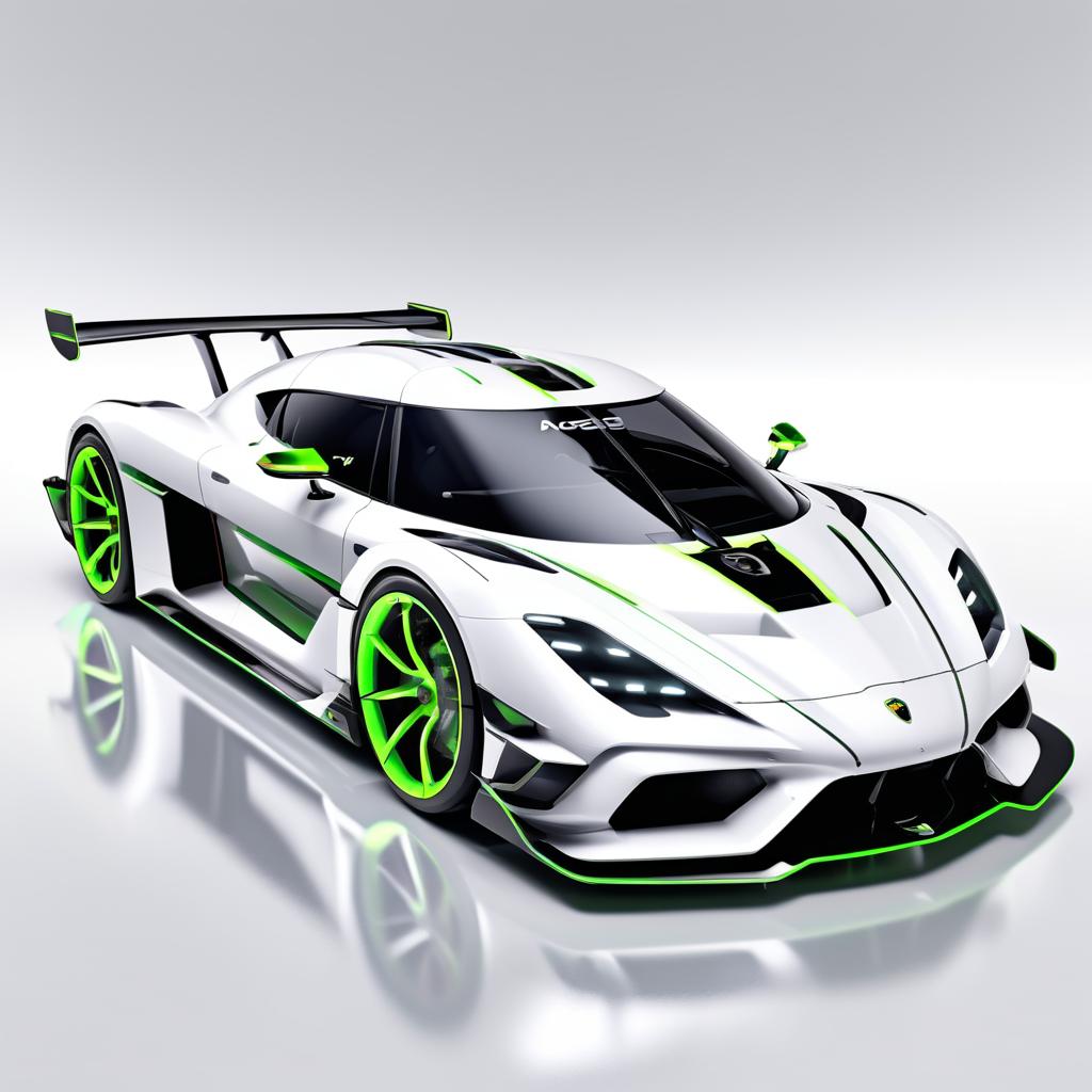 Futuristic Luxury Koenigsegg Jesko Racing Image