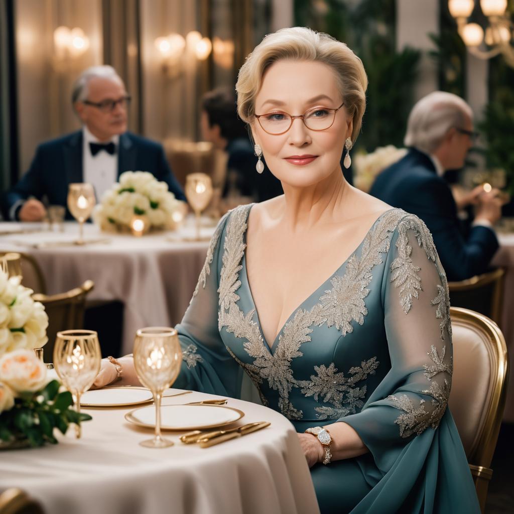 Elegant Dining with Meryl Streep