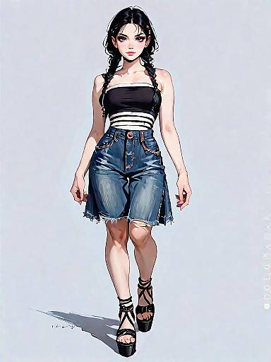 Realistic Streetwear Fashion Portrait