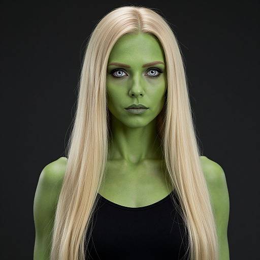 Hyper-Realistic Scandinavian Alien Woman