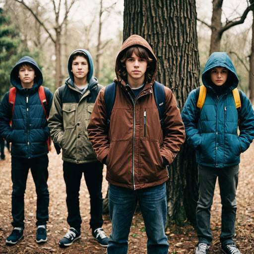 Boys in Imposter Costumes Outdoors