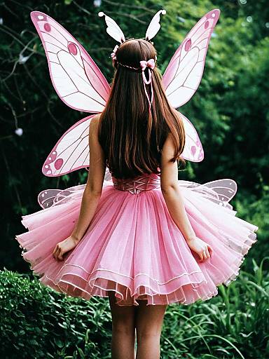 Pink Winx Fairy Costume with Wings