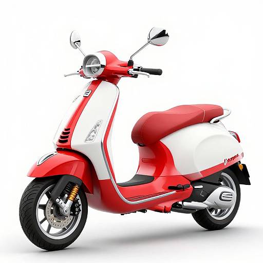 HD 3D Render of Classic Vespa Scooter