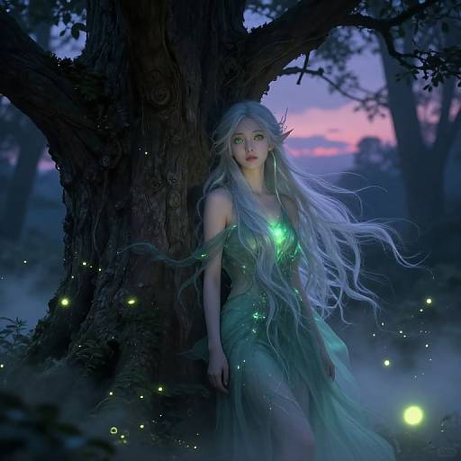 Mystical Forest Nymph at Twilight
