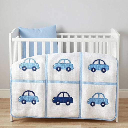 Baby Boy Blue Car Bedding Set