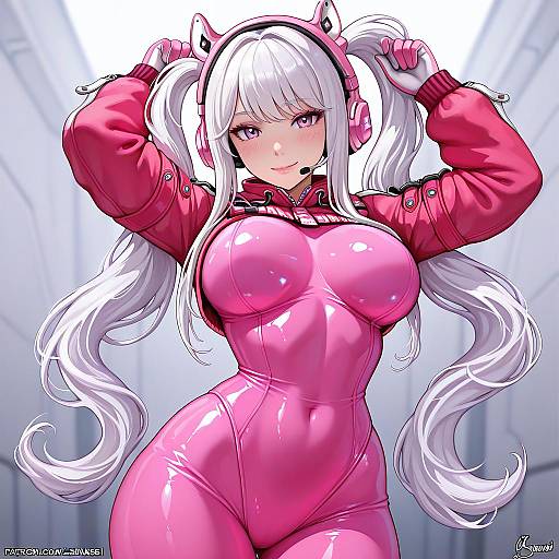 Illustration of Alice (nikke), goddess of victory: nikke in the style of Aroma sensei