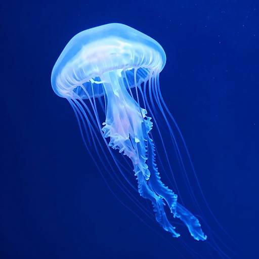 Ethereal Glowing Giant Jellyfish