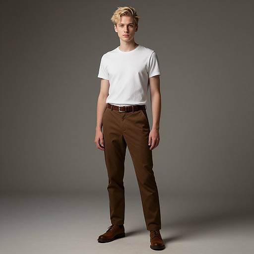 Realistic Photo of Casual Disco Man