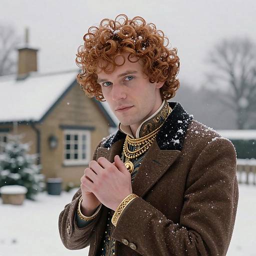 Charming Christmas Cabin in Snowstorm