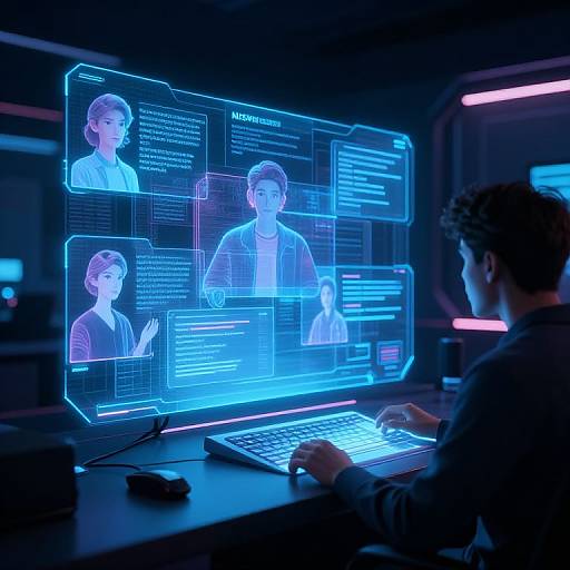 Cyberpunk AI Debate on NSFW Filter