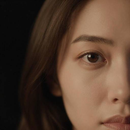 Intense Woman's Eye in Dramatic Lighting
