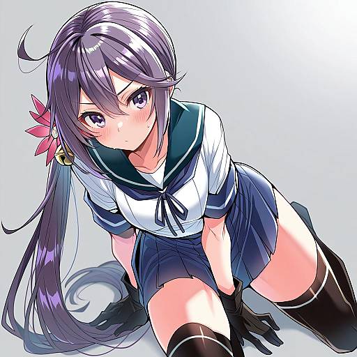 Illustration of Akebono kai ni (kancolle), kantai collection in the style of Haoro