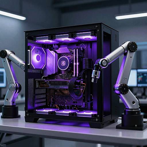 Futuristic Modular PC Setup