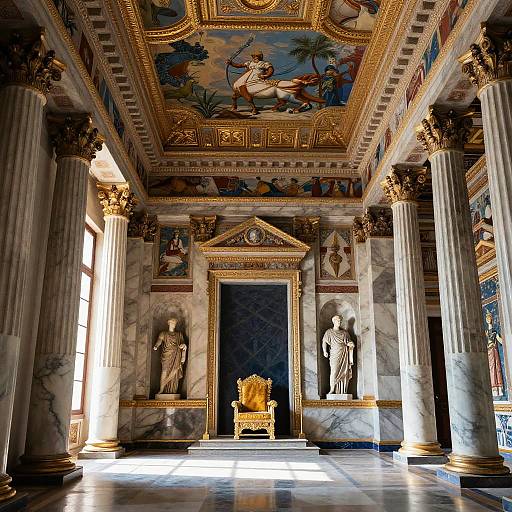 Ancient Greek Palace Interior Scene