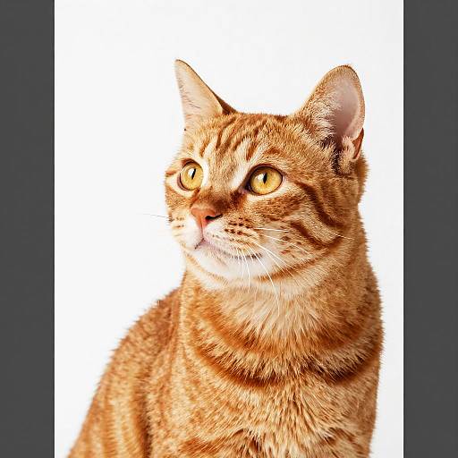 Sleek Orange Tabby Cat Portrait