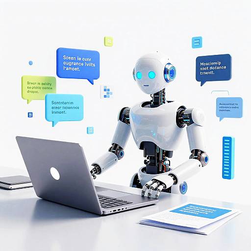 Creative AI Robot Crafting Images