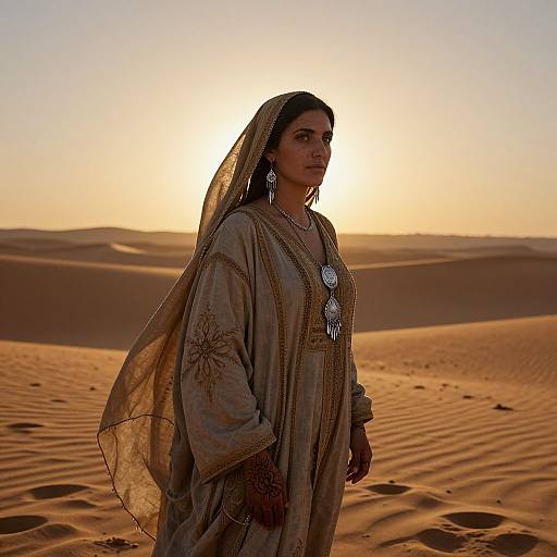 Weathered North African Nomad Portrait