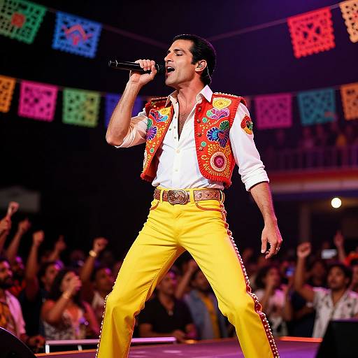 Mexican Freddie Mercury On Stage