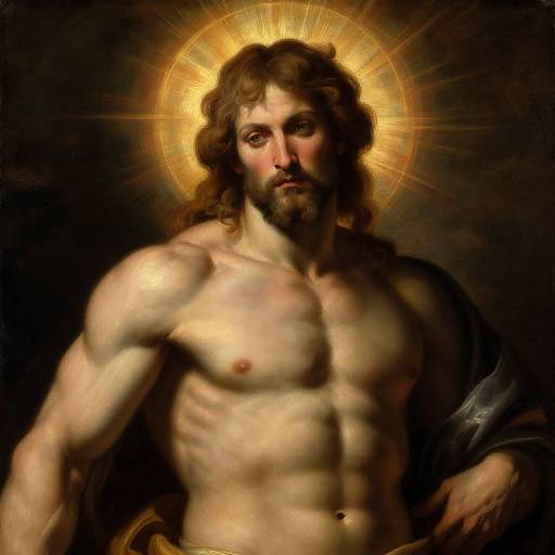 Gigachad God Renaissance Portrait