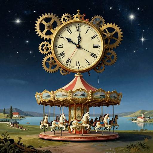 Surreal Dali-Inspired Melting Timescape