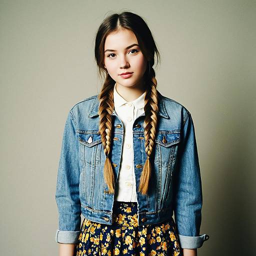Teen Girl Fishtail Braids Fashion