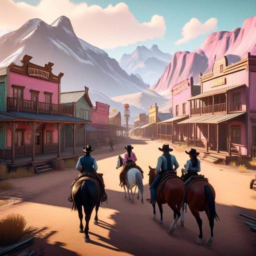 Romantic Gameplay in Old West Saloon