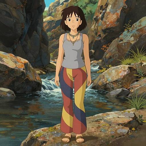 Studio Ghibli Woman by Rocky Stream