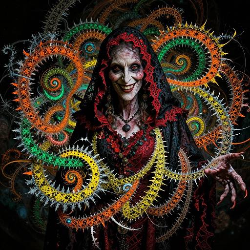 Fractal Antediluvian Necromancer Portrait