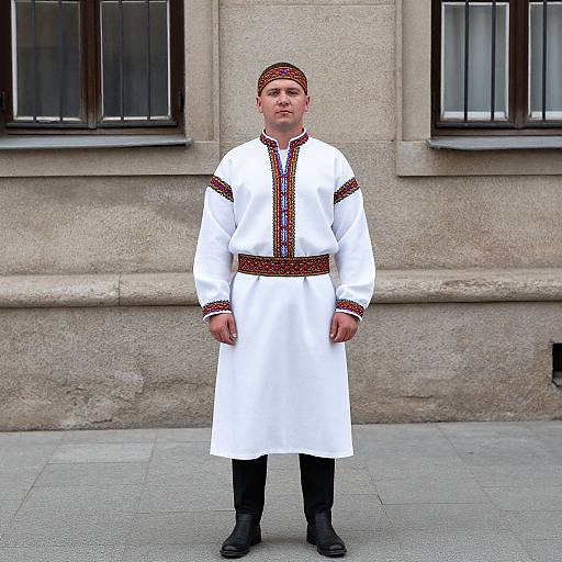 Man in Traditional Russian Costume