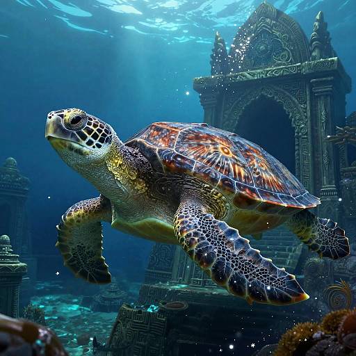 Ancient Sea Guardian Turtle