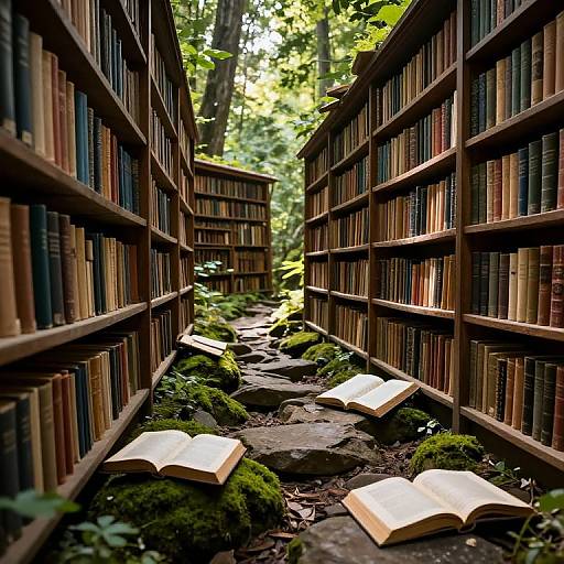 Enchanted Forest Library Pathway