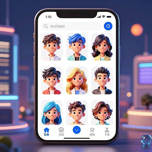 Futuristic AI Hairstyle Generator App