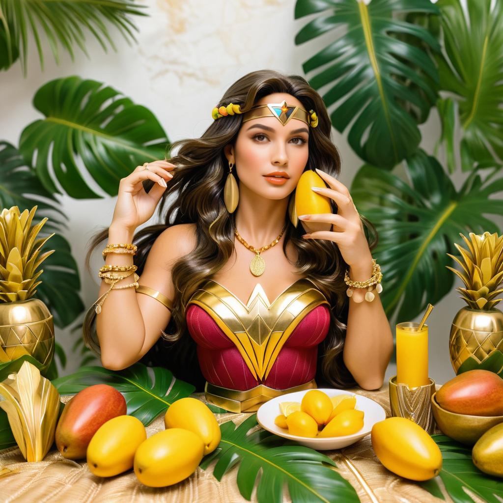 Bohemian Wonder Woman with Tropical Vibes