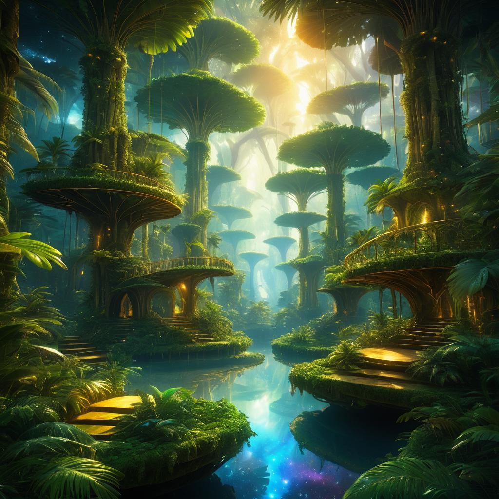 Enchanted Jungle Realms: A Dreamlike Journey